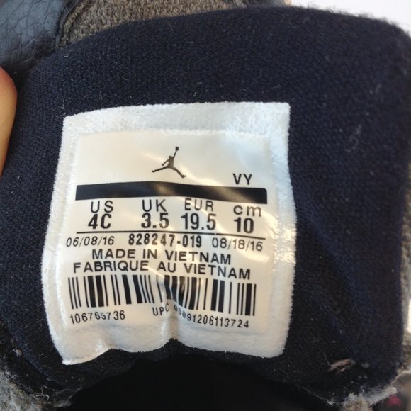 Nike Jordan 1 Flight 4 Prem GT Cool Grey/Vivid Pink-Black-White Sneakers - Picture 12 of 14